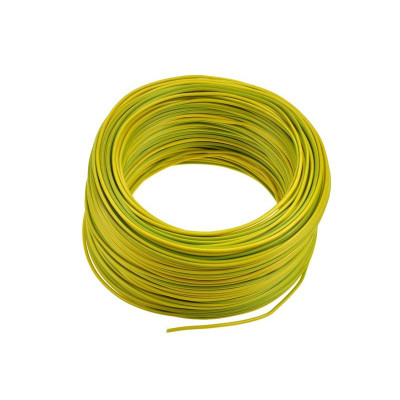 Przewód instalacyjny H05V-K(LGY) 1,5mm linka żółto-zielony 100m